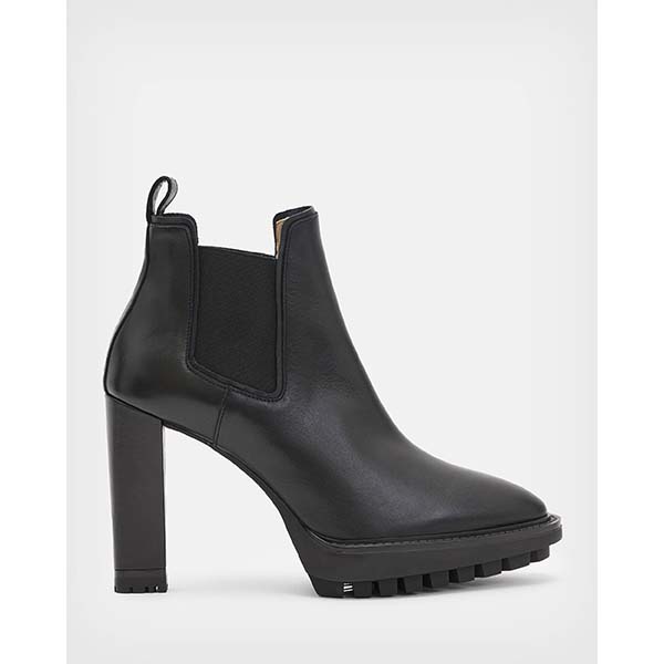 Allsaints Australia Womens Harper Leather Boots Black AU13-014